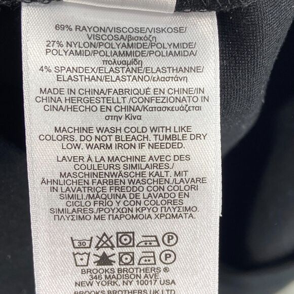 Brooks Brothers Womens Long Sleeve Sheath Dress Black Size 2 - Picture 9 of 11